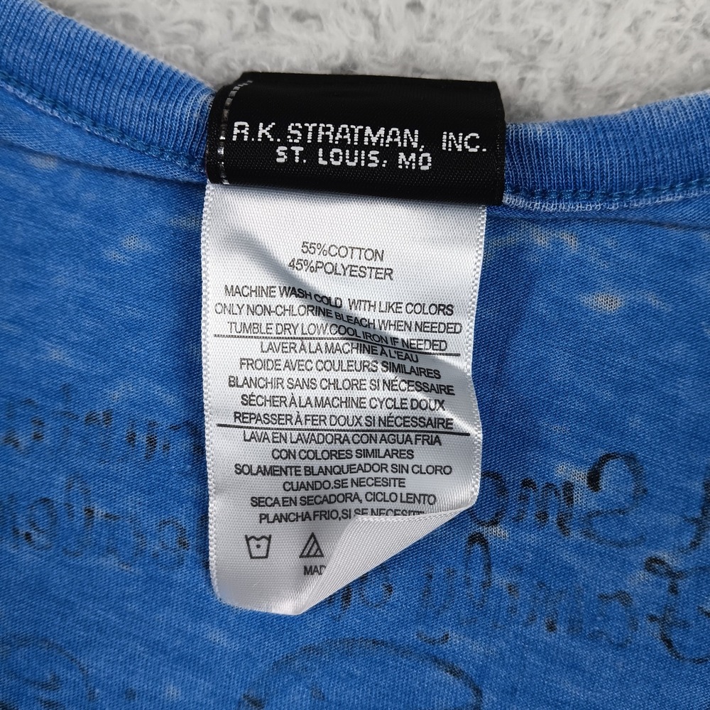 Harley-Davidson Shirt Women L Blue Rhinestone Smoky Mountain Tennessee Burnout - Picture 4 of 9